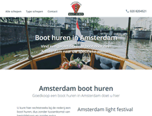 Tablet Screenshot of amsterdamboothuren.nl